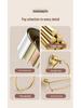European Gold All-Copper Bathroom Towel Rack & Accessories Set