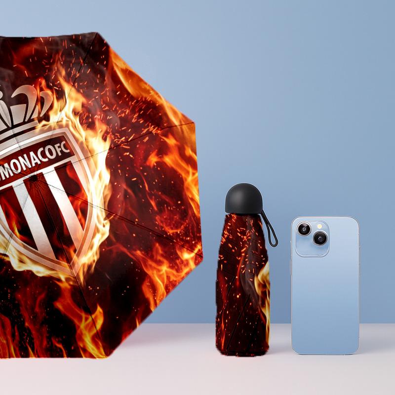 Мини 5-складной карманный зонт AS Monaco Компактный легкий Защита от УФ-лучей дождя и солнца Портативный дорожный зонт