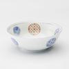 Mino Ware Dinnerware Set of Small 12cm Microwave and Dishwasher Made in Product Number 564624 "Nishikimarumon" 5, Bowls, Plates, Approx. Diameter,
