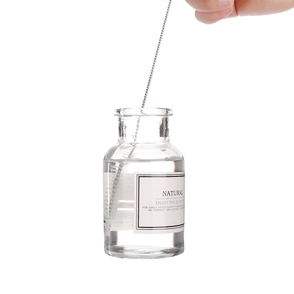 1/5PCS New Stainless Steel Spiral Handle Soft Cleaning Tools Bottle Brush Straw Cleaner Water Cup