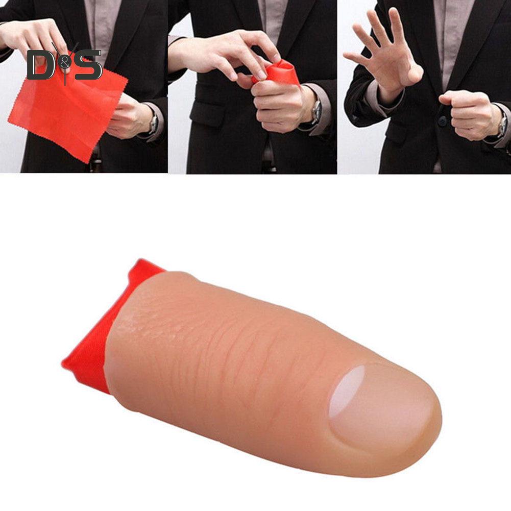 Mom&Me Magic Thumb Tip Trick Rubber Close Up Vanish Appearing Finger Hanky Trick Prop