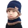 Children's Arrow Cap Winter Warm Boy Girl Knit Hat Scarf Ski Collar Mask Cotton Plus Velvet Beanie