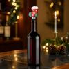 Wine Gift Souvenirs Christmas Bottle Stopper, Stainless Steel Reusable Cork, Decorative PVC Cartoon Holiday Table Decorations Toppers Design, Airtight