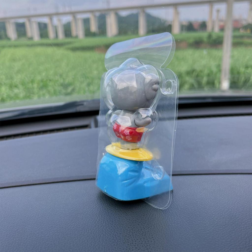 Солнечная танцующая игрушка Танцующая фигурка животного для интерьера автомобиля Форма коалы Украшение интерьера приборной панели автомобиля для грузовика внедорожника