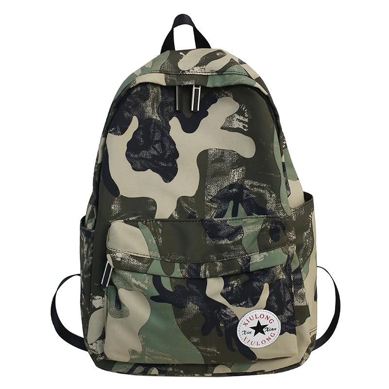 Children's Schoolbags College Students Boys High School Students Camouflage Backpack Junior High School Students Primary School Students