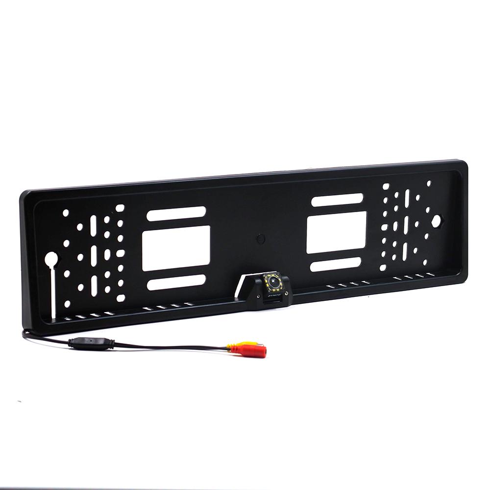 Achteruitrij Camera Dynamic Trajectory European License Plate Frame Rear View System With Night Vision IR Lights LED
