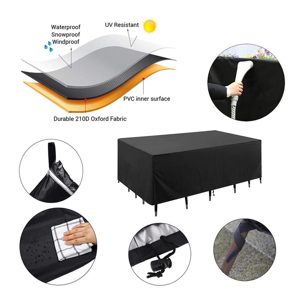 Waterproof Protective Cover For Garden Furniture 420D 150x150x75cm,Cover