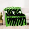 1 шт. Плед Green Day для улицы, легкий, фланелевый, мягкий и теплый, для использования в любое время года, для дивана, улицы, кемпинга, гостиной, офиса, стула