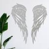 1 Pair Angel Wing Metal Wall Art Artwork Decoration Craft Ornament Hanging Decor for Indoor