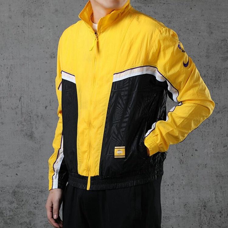 Nike Lakers City Edition Sports Jacket Yellow Men's CN5483-010
