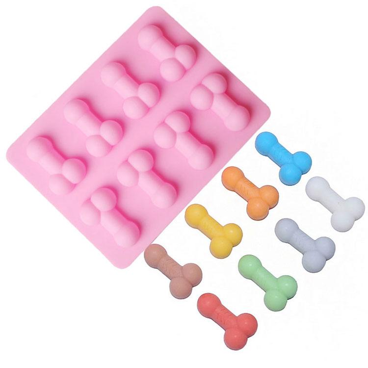 Dick Ice Tray Sexy Penis Cube Cake Mold Silicone  Candle Moulds Sugar   Dropshipping Craft Tools Chocolate Ice Cube