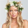 Rose Flower Headband Festival Wedding Hair Wreath Bohemian Headwear  for Women Girls