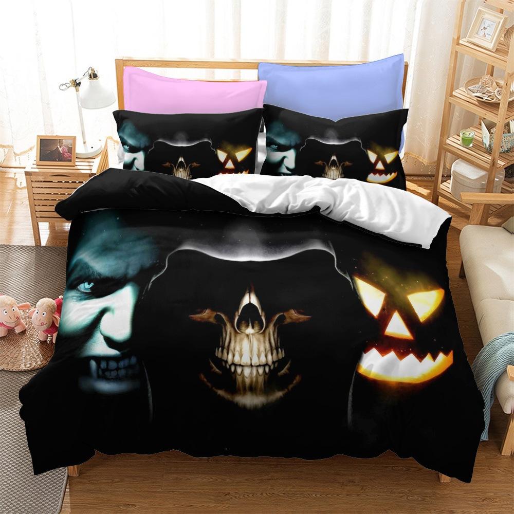 Halloween Series Bedding Three-Piece Home Textile Kit