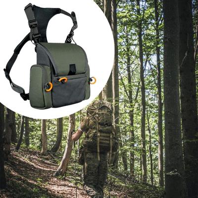 Нагрудный чехол для бинокля с чехлом от дождя, удобный для переноски защитный чехол