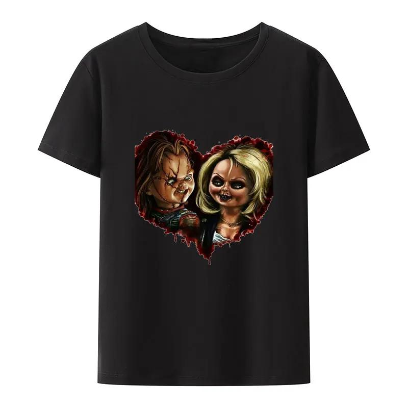 Child's Play Chuck Women's Top T-shirt Doll Murder Vintage T-shirt Harajuku Round Neck T-shirt Pure Unique Top