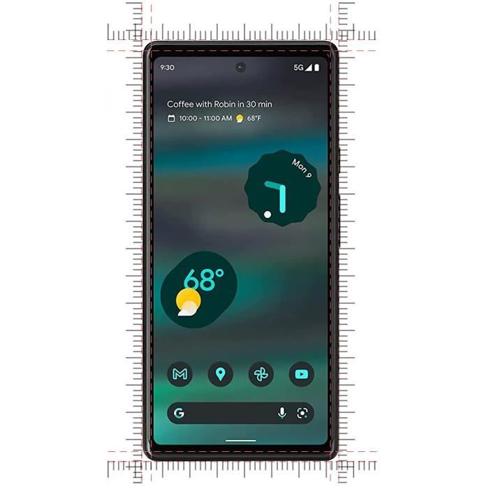 Защитная пленка для экрана - Phonillico - Google Pixel 6a - Упаковка из 2 штук - Закаленное стекло - Устойчива к царапинам