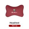 LMRGZ1 Leather Car Seat Neck and Back Pillow Breathable Accessories For Alfa Romeo 159 Giulietta Giulia 147 Mito 156 166 GT
