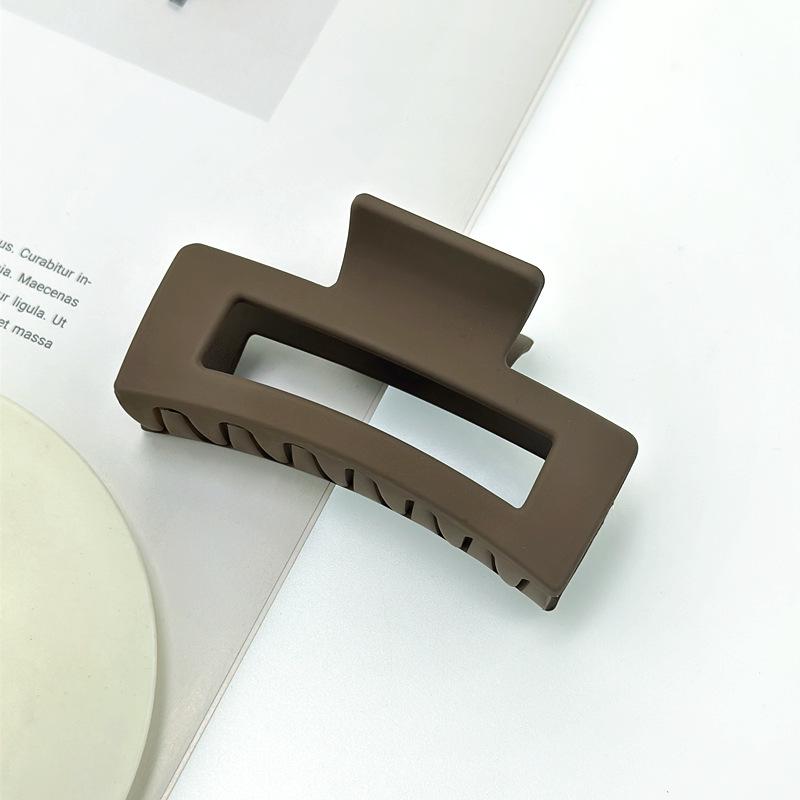 Корейская заколка для волос женская «Акула» высокого класса с матовым покрытием - Однотонная, Большого размера