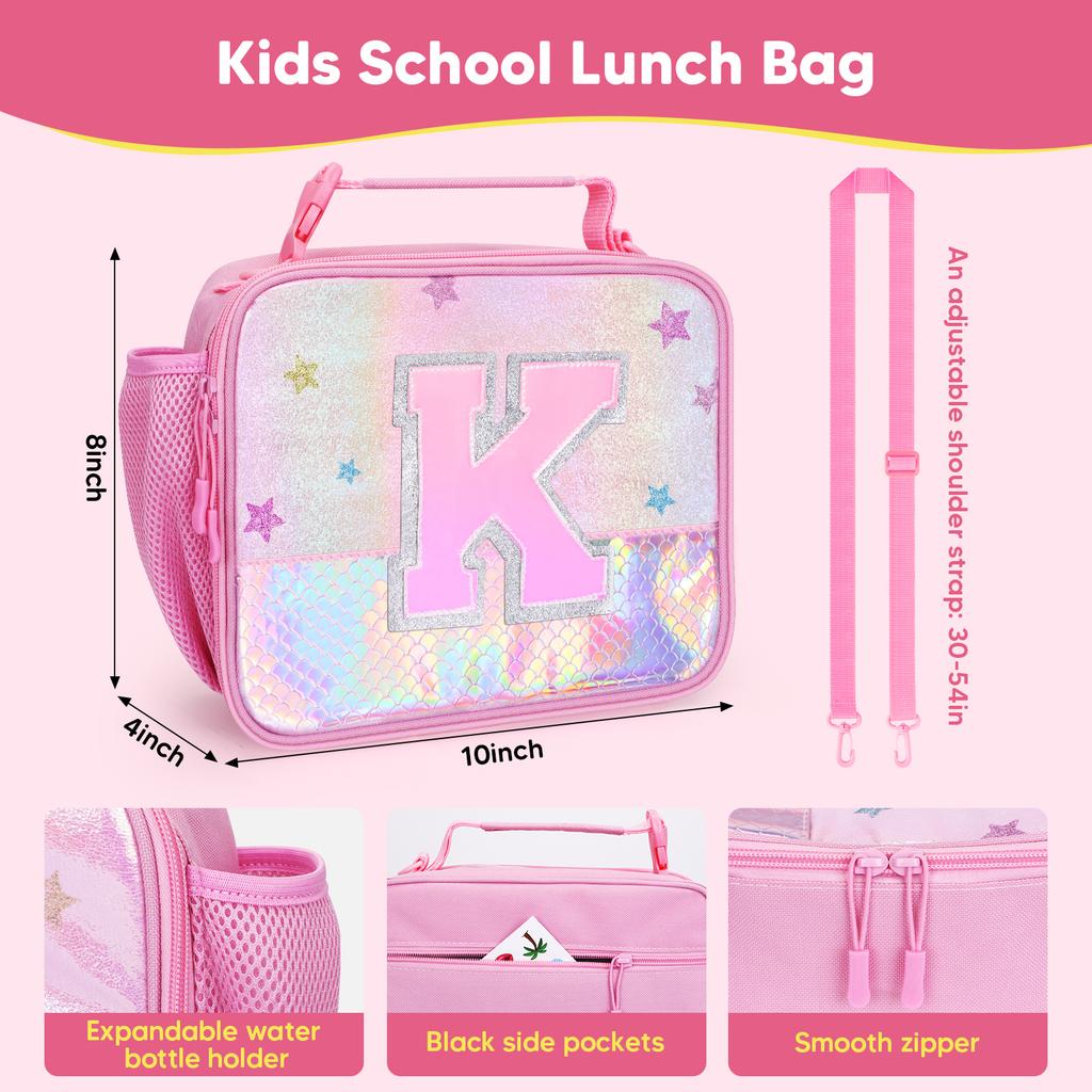 Unicorn Bento Storage Bag Lunch Bag For Girls Women Thermal Bag with Lunch Box For School Office Kids Birthday Gift