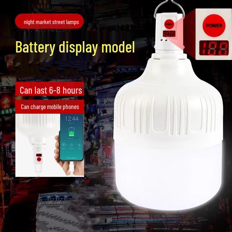 Сверхяркий портативный светодиодный светильник для торговой палатки с клипсой-подставкой для использования на открытом воздухе