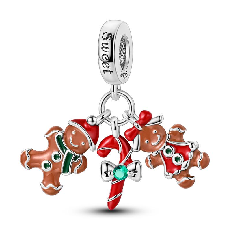 Red Color Series Charms Beads 925 Silver Blood Heart Love Car Strawberry Fruit Dangle Fit Bangle Bracelet DIY Jewelry