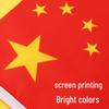 Chinese Five-Star Red Handheld Flag with Pole - Waterproof Nano, Perfect for National and New Year's Day Celebrations.
