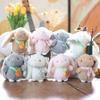 Keychain Plush Rabbit Backpack Charm Toy With Scarf Stuffed Gift For Kids