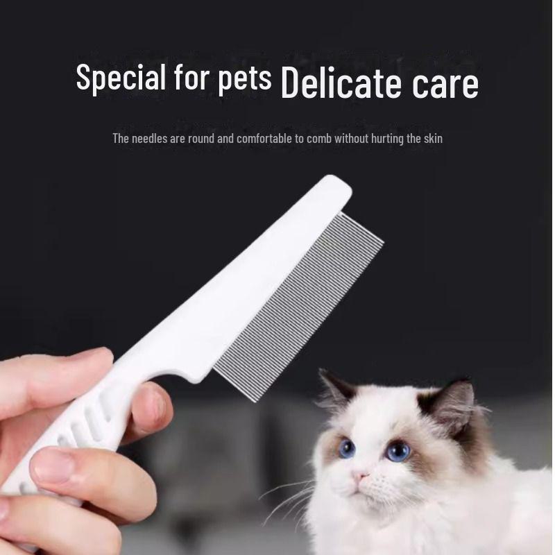 Расческа для удаления блох и груминга для собак и кошек - расческа с густыми зубцами