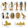 1 Set Of 12 Simulation Egyptian Pyramid Lion Face Like Mummy Box Jack Head Human Body God Toy Model, Suitable For Children Learn