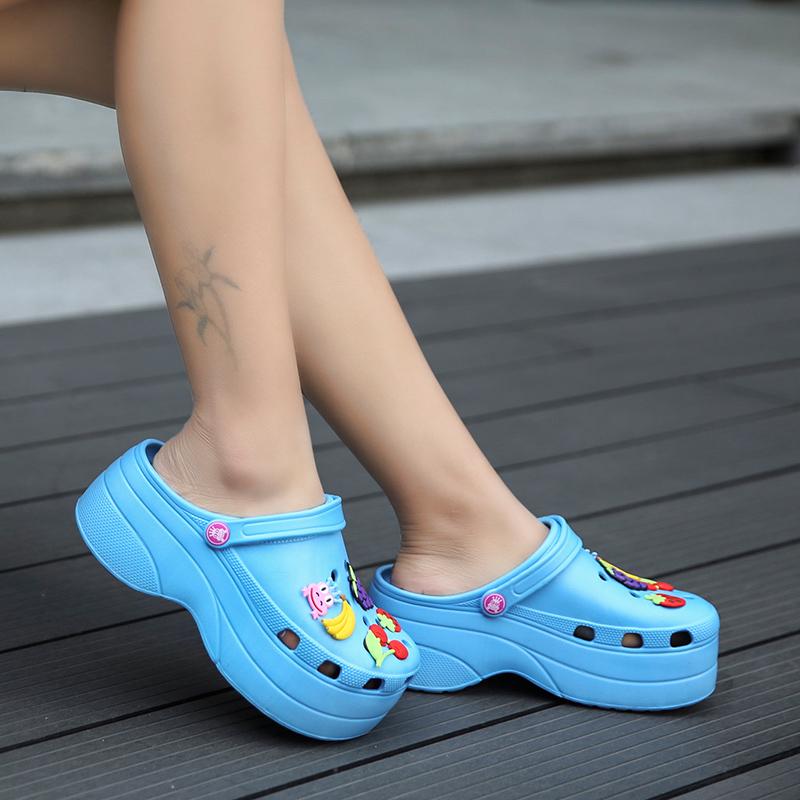 35-42 Women's Large Size Women's Shoes Increase Hole Shoes Summer Beach Sandals
