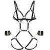 Women's SM Alternative Binding Props Adult Sex Toys Leather Binding Clothes Eyemask Collar Set Leather Strap Bondage Gear
