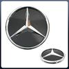 Автомобильная наклейка 2025 Горячая Для Mercedes Benz Для Mercedes Benz Серебристый и Черный Передняя решетка Новейшие 3D-стиль Эмблемы W176 W246 W205 W21
