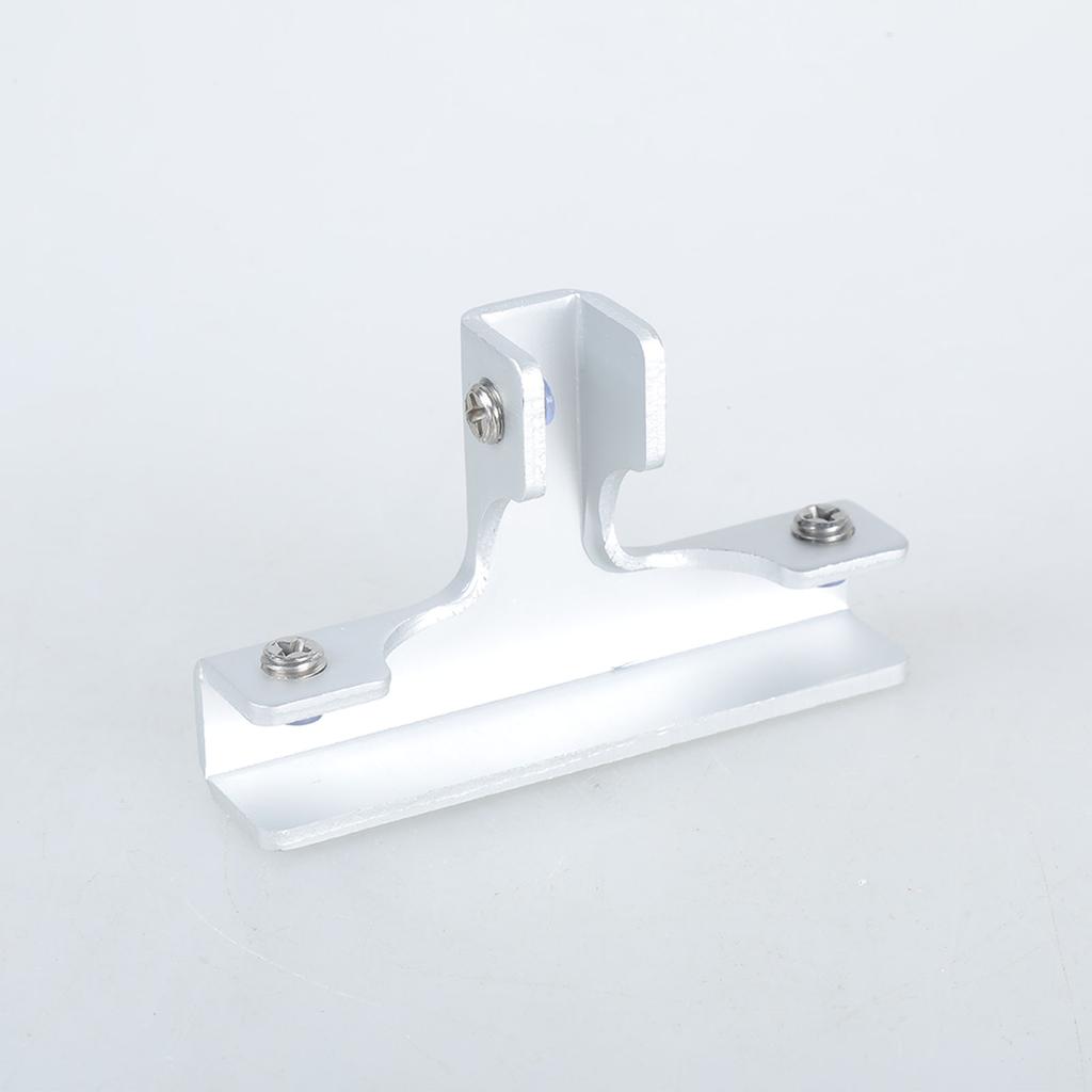 4pcs T Clamp Connectors Adjustable T Shape Fasteners Aluminum T Clamps Glass Clip Set for Versatile Plant Box Dividers