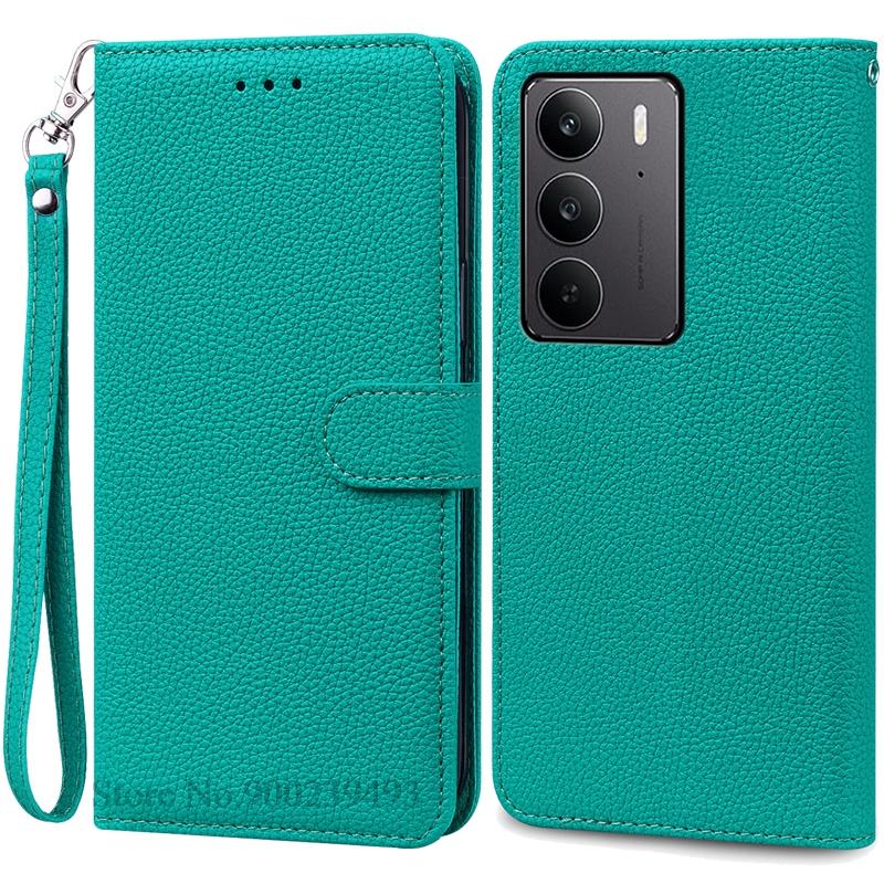Для Realme C75 чехол-книжка из кожи, чехол-кошелек для Realme C75, чехол-книжка, чехол-книжка, чехол-книжка