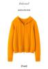 Women's Hooded Cashmere Zipper Cardigan - Stylish Autumn Knitwear Sweater Coat