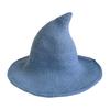 Halloween Witch Hat for Women Felt Wide Brim Foldable Pointed Wizard Hat for Party Masquerade Cosplay Costume Accessory