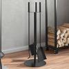 4 Pcs Fireplace Tool Set 22x59 Cm Steel