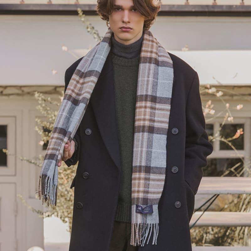 ABRAHAM MOON Шаль-шарф из мериносовой шерсти 50 см - McKellar