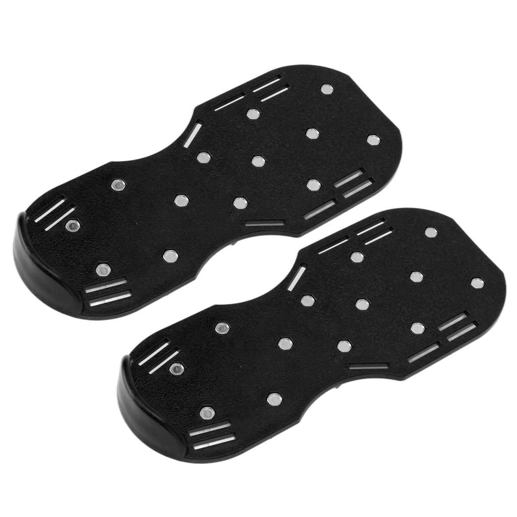 Шипованные ботинки для газона, треугольные ремешки с пряжками, аэратор для газона, шипованные ботинки, скарификаторы для сада, черные