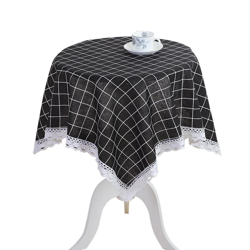 Обеденный стол круглая скатерть с принтом протираемая скатерть 105*105 см