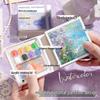 Portable Mini Watercolor & Acrylic Painting Easel Set with Sketchbook