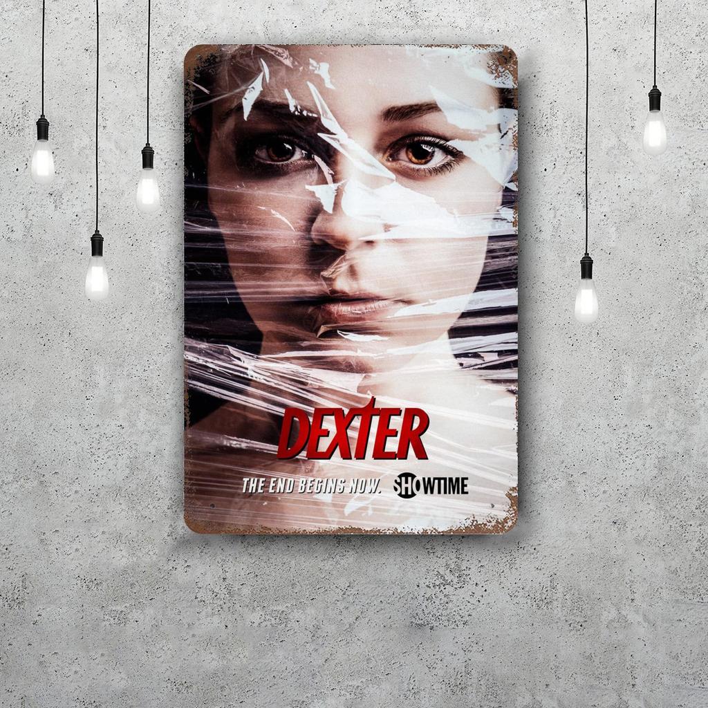 Dexter TV Show Vintage Metal Tin Signs Posters Decor Retro Metal Plaque Wall Art Decor for Garage Bar