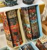 10 Rolls Kyoto Ukiyo-e Washi Tape Set Japanese Traditional Art Retro Wave Floral Pattern Masking Tape for Diary Album