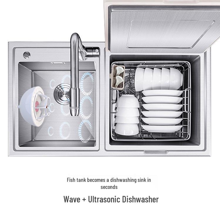 Wavemaker Mini Портативная посудомоечная машина - Компактная электрическая посудомоечная машина и очиститель для фруктов/овощей