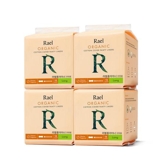 Lael органический хлопок прокладки 4 шт. в упаковке, 2 типа, выберите 1 (Регулярный/длинный лайнер)