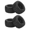 4 PCS RC Tires and Wheels RC Car Tires Replacement Rubber Tires Preglued for 1/10 RC Truck