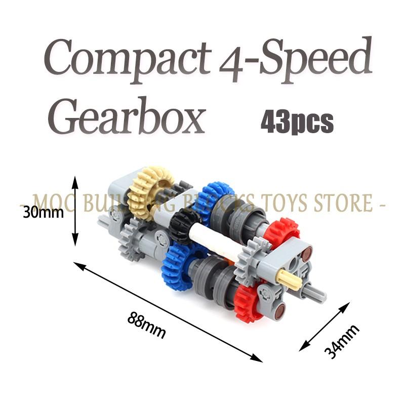 Высокотехнологичные MOC Кирпичи Скоростная Коробка Передач Система Подвески Строительные Блоки Автомобильная Трансмиссия Машинерия DIY Сборные Игрушки