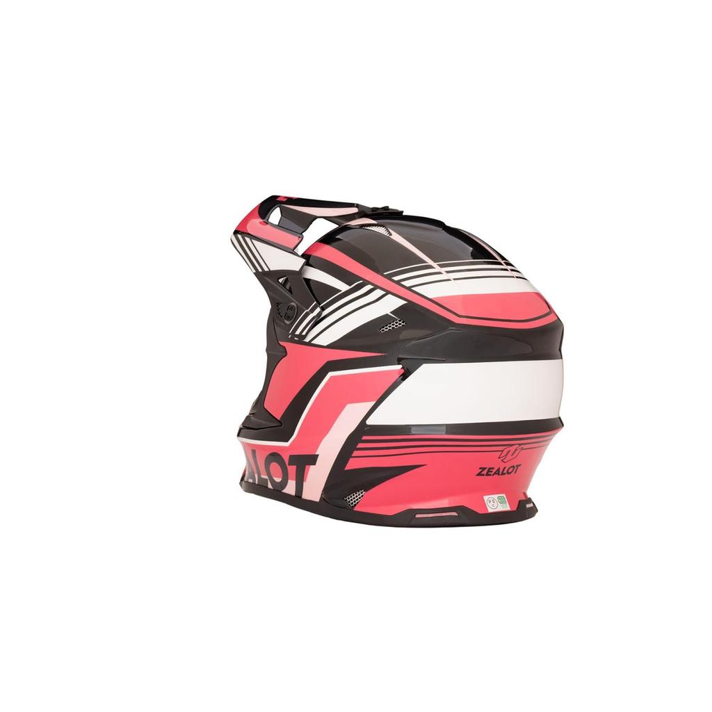 ZEALOT Mud Jumper 2 Helmet Graphic XXL Size Off-Road Pink/Black 63-64cm MJ0020/XXL
