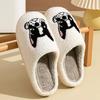 Cute French Bulldog Women Cartoon Slippers Indoor Warm Non-slip Exquisite Comfortable Men Shoes Couple Fashion Plush Homeshoes