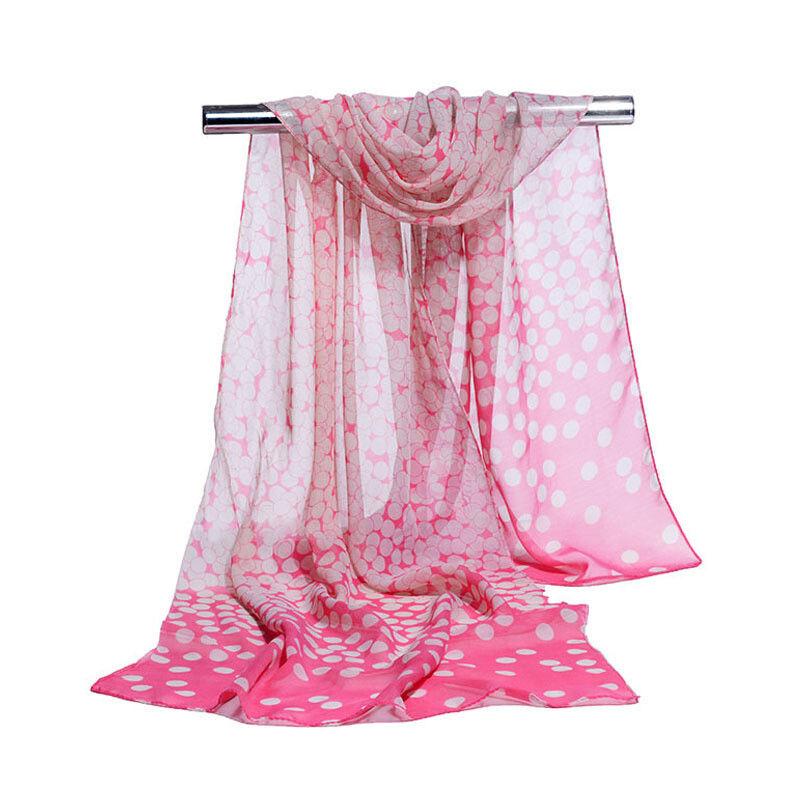 Chiffon Scarves for Women, Versatile Fashion, Gradient Polka Dot Scarves, Spring and Summer Fashion, Rectangular Scarves, Shawls